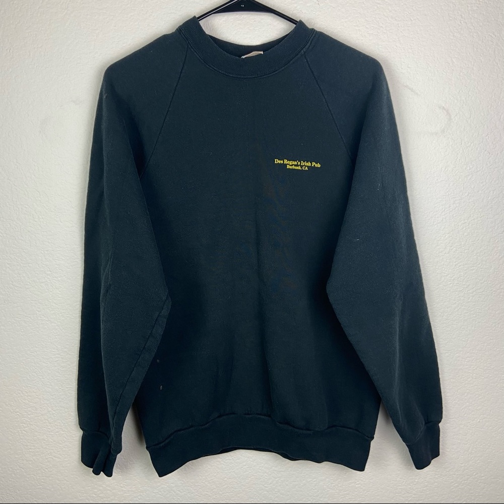 Des Regans Irish Pub Burbank CA Black Sweatshirt